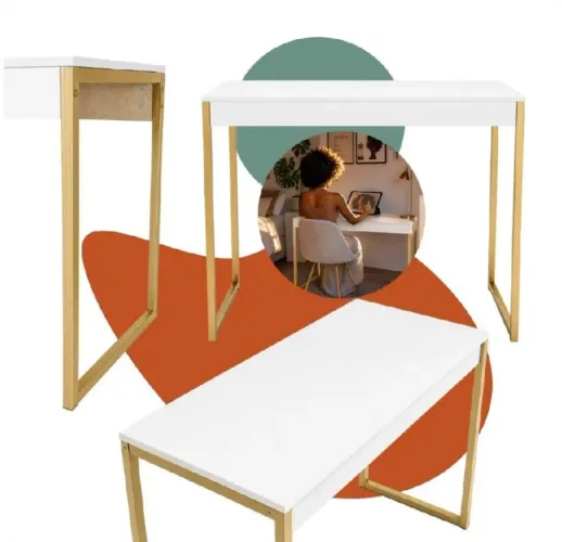 * MESA ESCRITÓRIO 1,10m NOVA E LINDA *