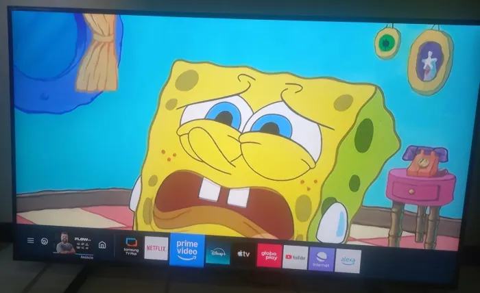 telão smart tv samsung impecável 50 4k perfeita. aceito cartão e faço entrega 