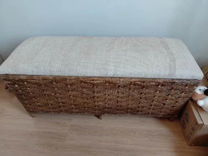 Baú Sapateira Cama Casal 141 cm Estofada