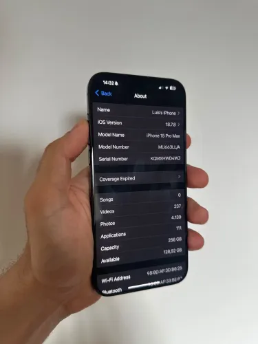 iPhone 15 Pro Max 83% Bateria Impecável