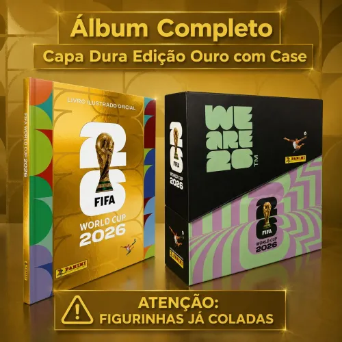 Album Copa 2026 completo figurinhas coladas