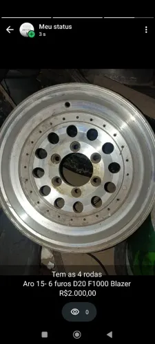 Rodas 6 furos aro 15