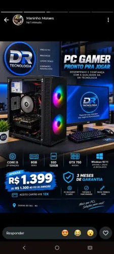 ? PC GAMER COMPLETO - CORE i5 + GTX 750 + 8GB RAM