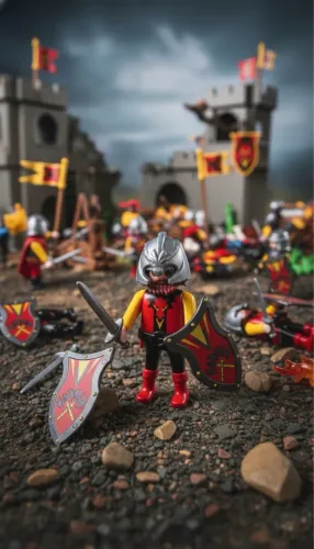 Soldados Medievais , são 10 Playmobil lacrados