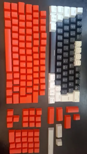 Keycaps Vermelhas para teclado Gamer