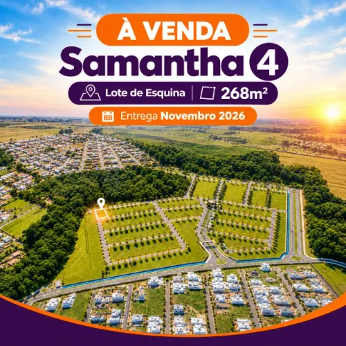 À VENDA I LOTE 268m² - SAMANTHA 4 - Araras-SP