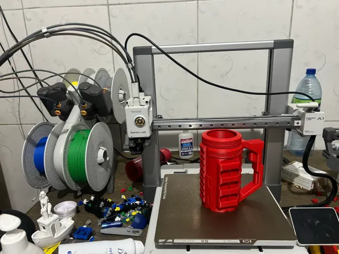 Máquina de empressao 3d bambu lab com AMS