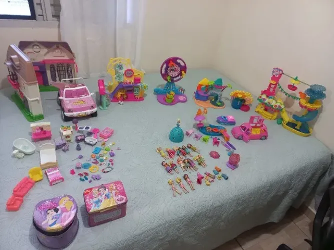 Coleção Polly Pocket & Casinha Lar Doce Lar