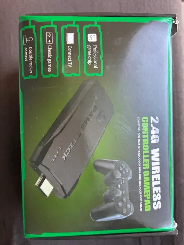 Video Game Stick 4K Original 64G - 10.000 Jogos e Controle Sem Fio