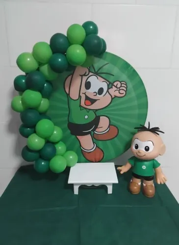 Painel festa tecido Cebolinha 50x50cm