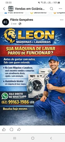 Conserto de máquina de lavar roupa e lava e seca
