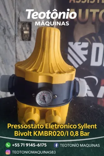 Pressostato Eletronico Syllent Bivolt Kmbr020/i 0.8 Bar 