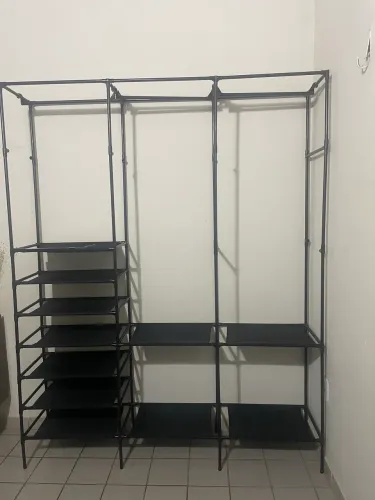 Guarda-roupa aramado organizador com tecido reforçado