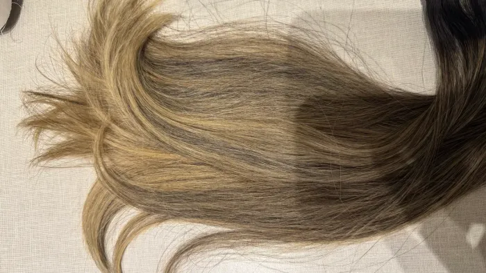 Cabelo humano técnica invisível megahair 55cm