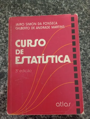 Kit 2 livros antigos de Estatística -- Atlas e Elementos Básicos