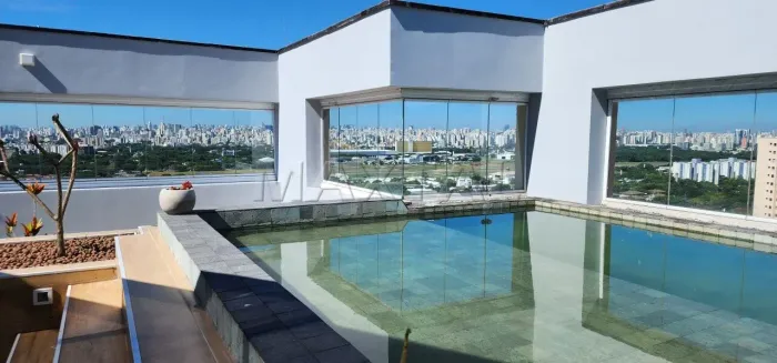 Cobertura para locação em Santana nova com piscina e churrasqueira privativa. Com 3 suítes