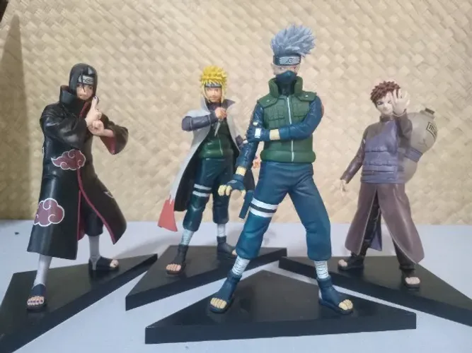 Set - Figures de Naruto - Kakashi, Gaara, Itachi, Minato
