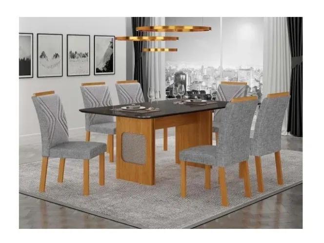Mesa de Jantar com 6cadeiras