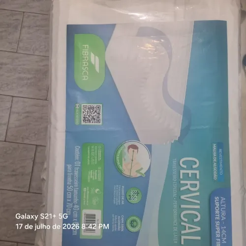 Travesseiro cervical fibrasca novo