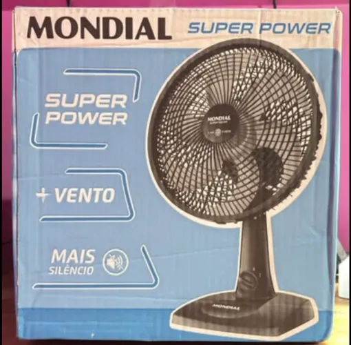 Ventilador de Mesa MONDIAL Super Power 30cm, Preto | 60W, 220V, VSP-30-B