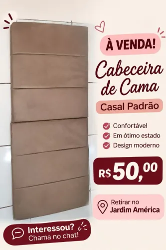 Cabeceira cama casal tamanho padrão 
