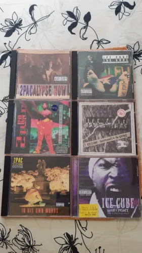 Coleção 2Pac Ice Cube 06 CDs Anos 90/2000 Rap Raridades Antigos Originais