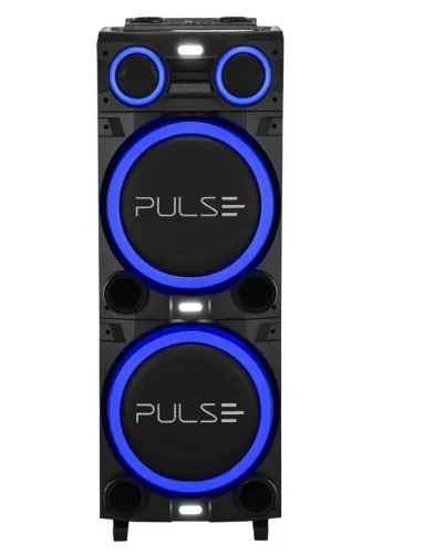Caixa de Som Torre Multilaser Pulse Double Bluetooth 2700W RMS Luz LED - Bivolt