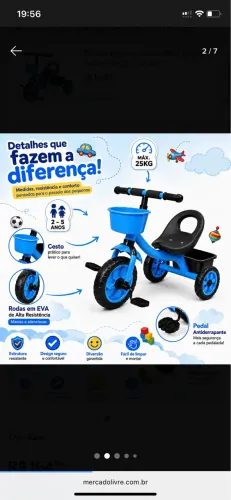 Vende-se tricíclo Havan Baby pouco usado