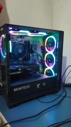 Pc Gamer Rtx 3060 8gb Ryzen 5 4600G 32 Memória Ram 1 TB armazenamento interno