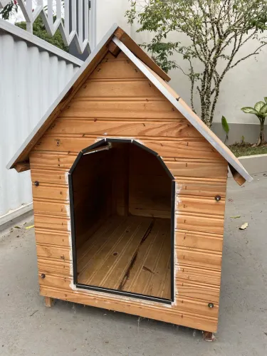 Casinha de cachorro em Pinus número 5