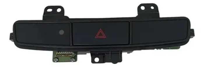 Botao Pisca Alerta Lancer Gt 2012 Prateado