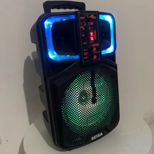 Caixa De Som Seisa Yx-h831 2000w Bluetooth Preta