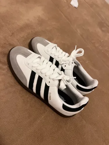 Tênis Adidas Samba Branco e Preto Tam 36 Novo