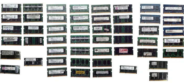 Lote 39 Memórias RAM SO-DIMM DDR2 DDR3 Notebook Não Testadas