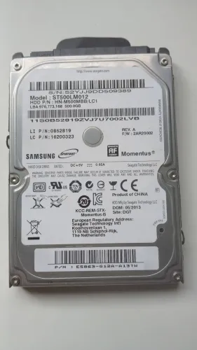 Venda de Hd 500Gb usado