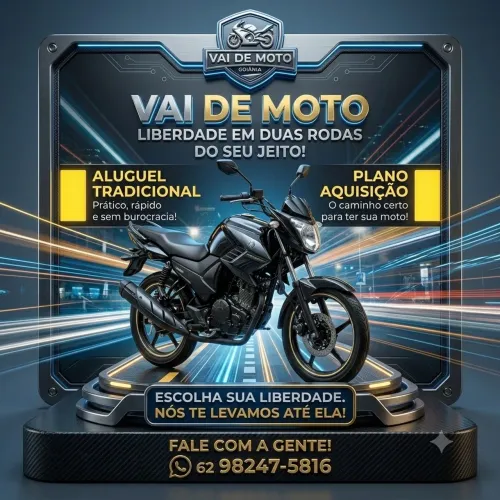 Motos disponíveis para Plano Aquisição e Locação