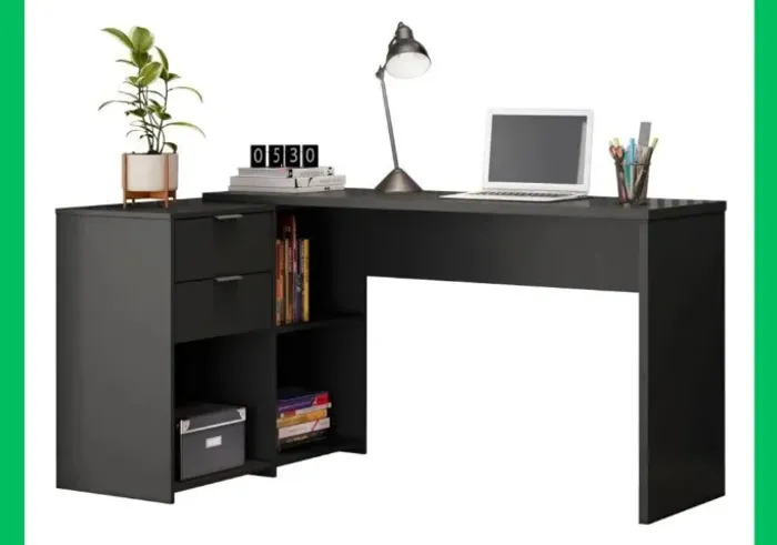 Mesa Escritório em L e Reta