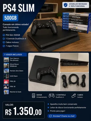 Ps4 Slim 500 gb