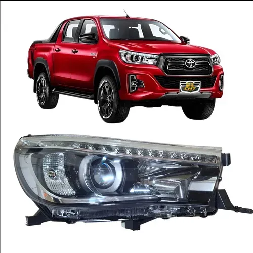 Farol Direito Hilux 2015 2016 2017 2018 2019 2020 C/led Tyc Direito/passageiro