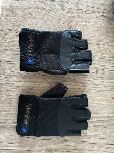  luvas pretas de meio dedo para downhill slide da marca Fun Light