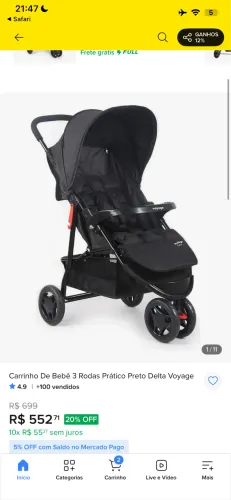 Carrinho de bebê cosco