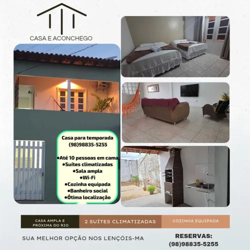 Casa e aconchego! Sua melhor opção nos lençóis-MA *