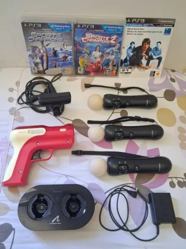 Vários acessórios kit move - Playstation 3