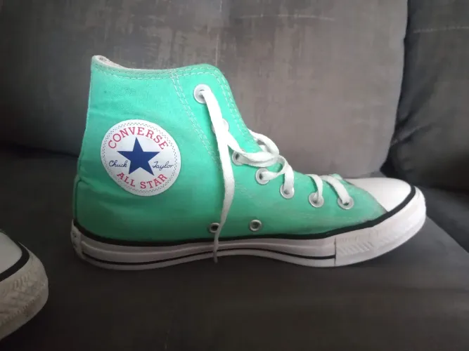 Tênis ALL Star cano alto original verde água