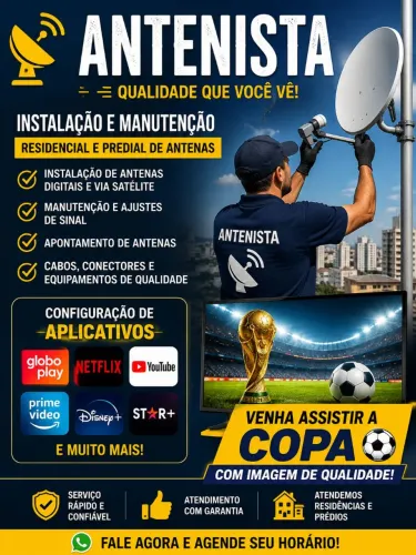 ANTENISTA - Instalação e Manutenção de Antenas