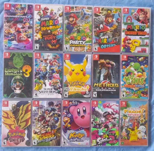 Jogos Nintendo Switch Usados 280 reais unidade
