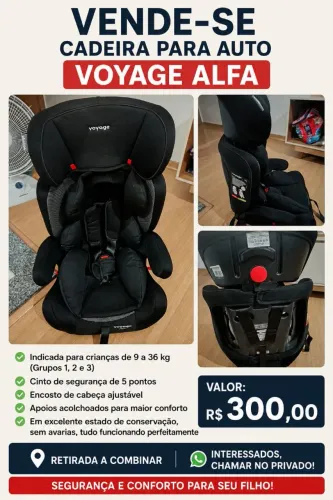 Cadeira Para Auto Voyage Alfa