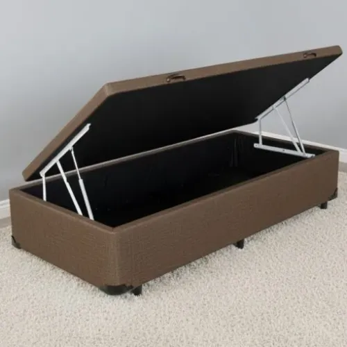 Base Box Solteiro com Baú - Entrega Rápida 