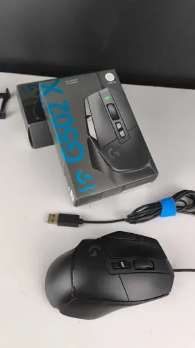 Mouse Gamer Logitech G502 X Wired - Com Caixa - Detalhe Térmico nos Cliques Principais