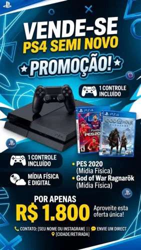PS4 Seminovo